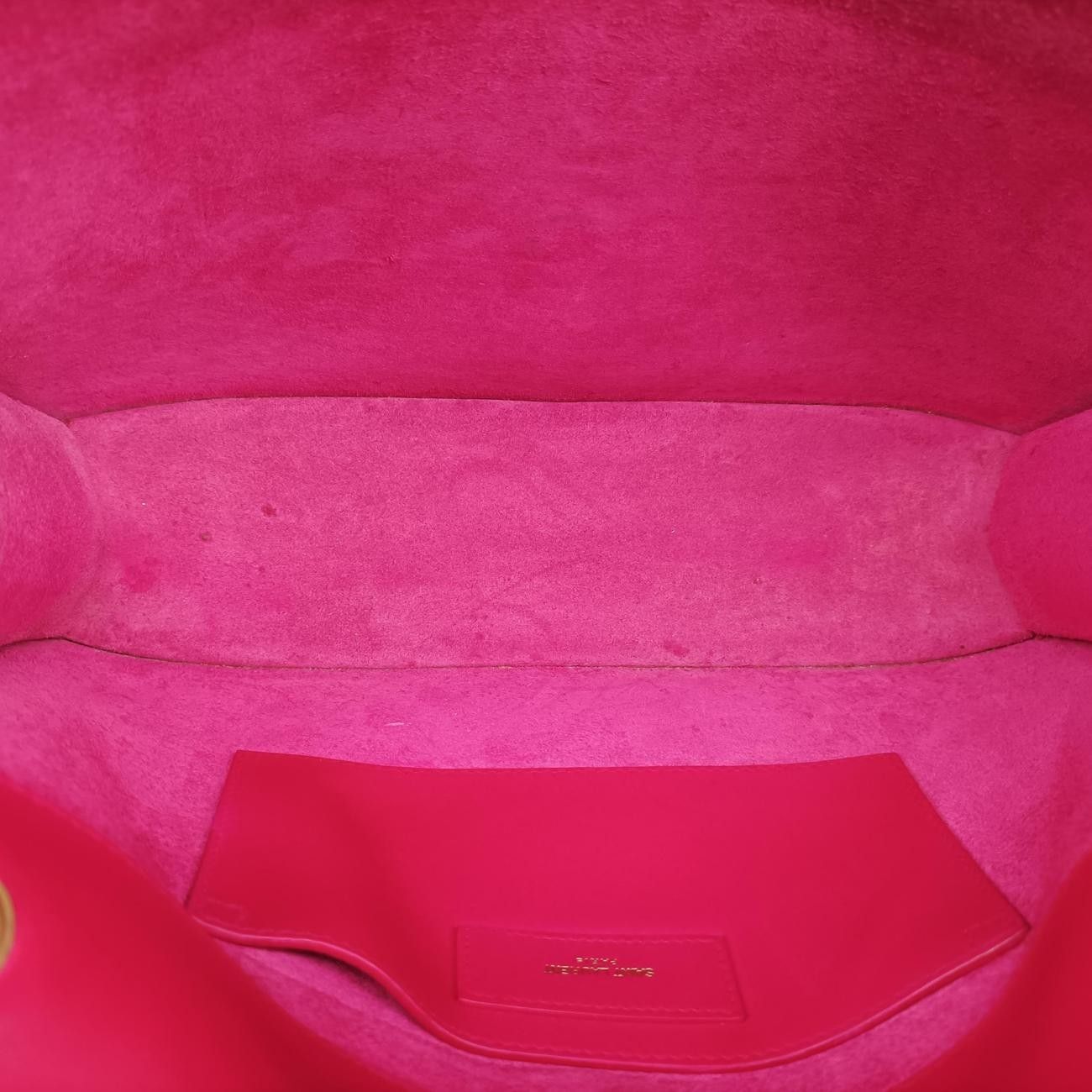 Saint Laurent Betty Rose Red Leather Messenger — view 9