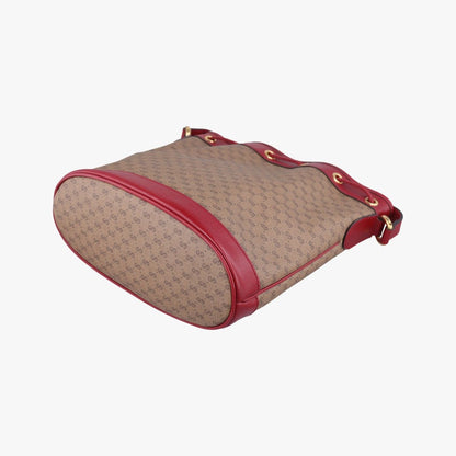 Gucci Doraemon Collaboration Brown Red Canvas Leather Messenger — view 6