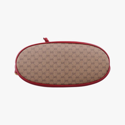 Gucci Doraemon Collaboration Brown Red Canvas Leather Messenger — view 3