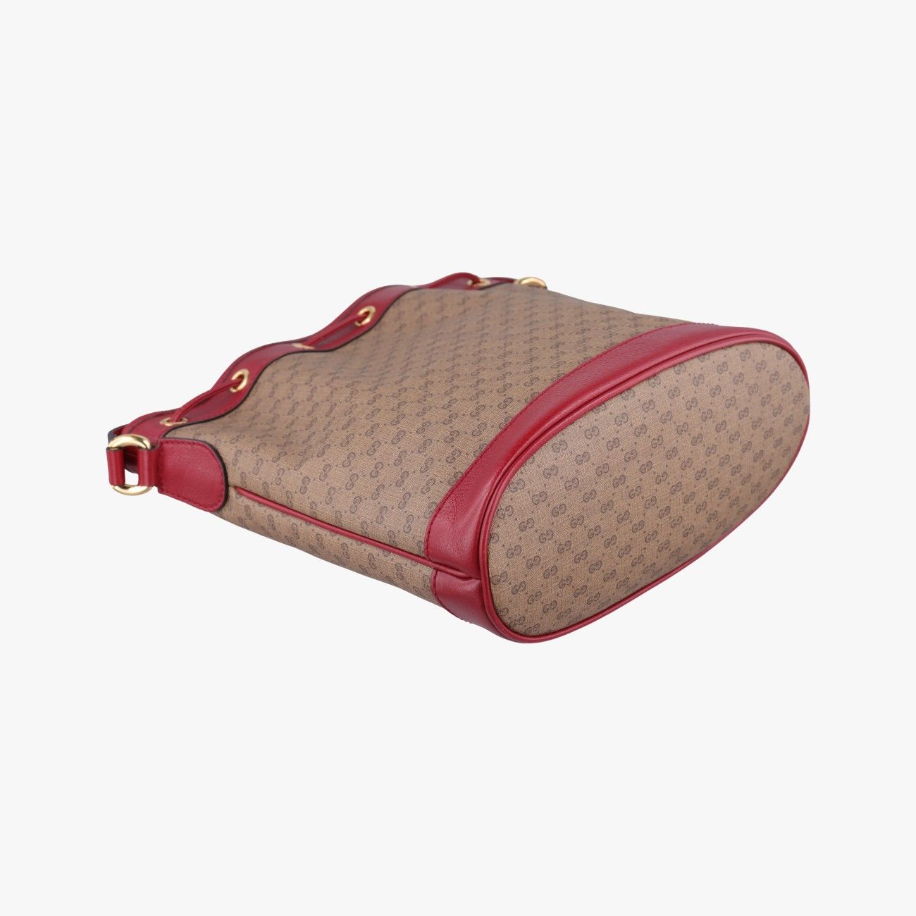 Gucci Doraemon Collaboration Brown Red Canvas Leather Messenger — view 7