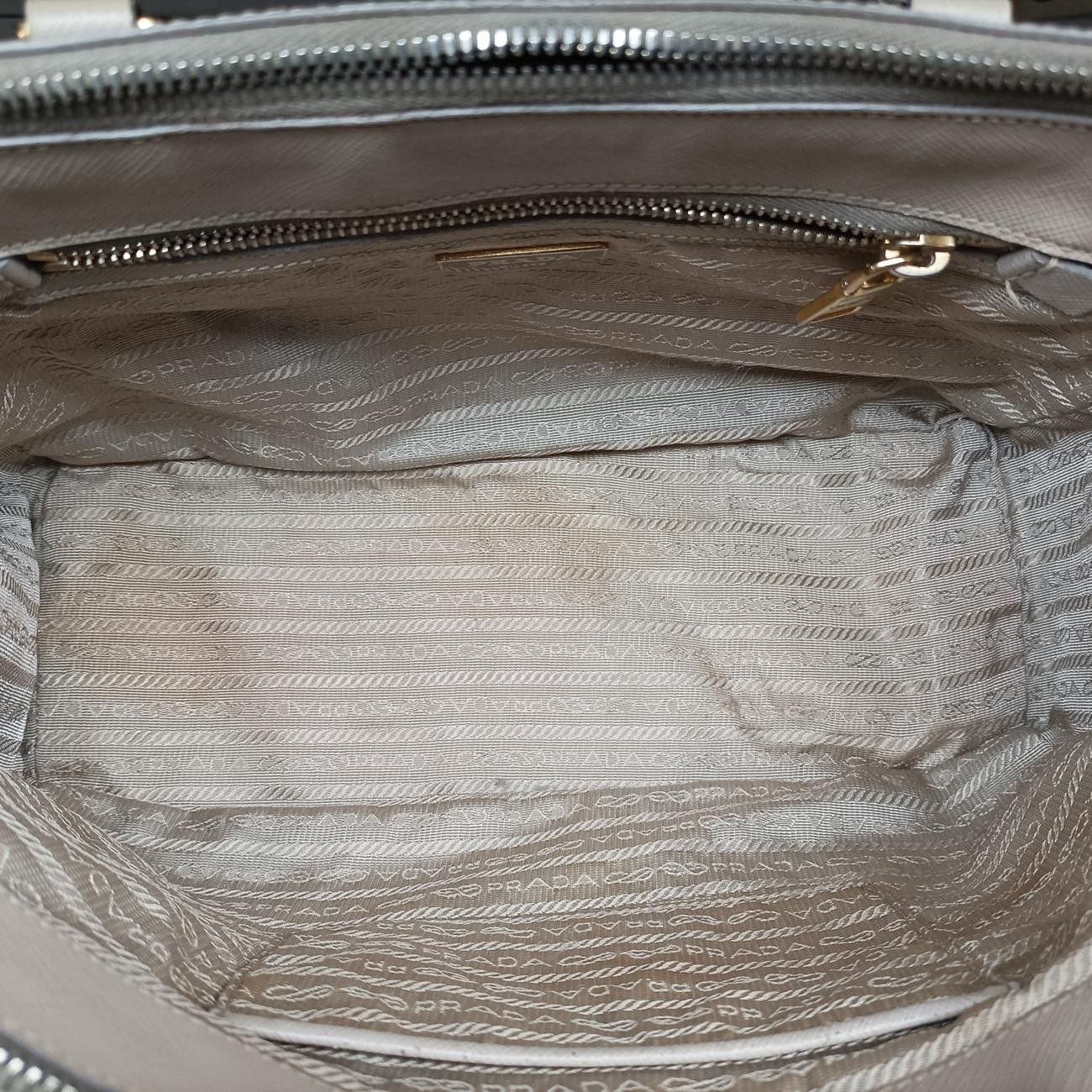 Prada Galleria Beige Saffiano Leather Messenger — view 9