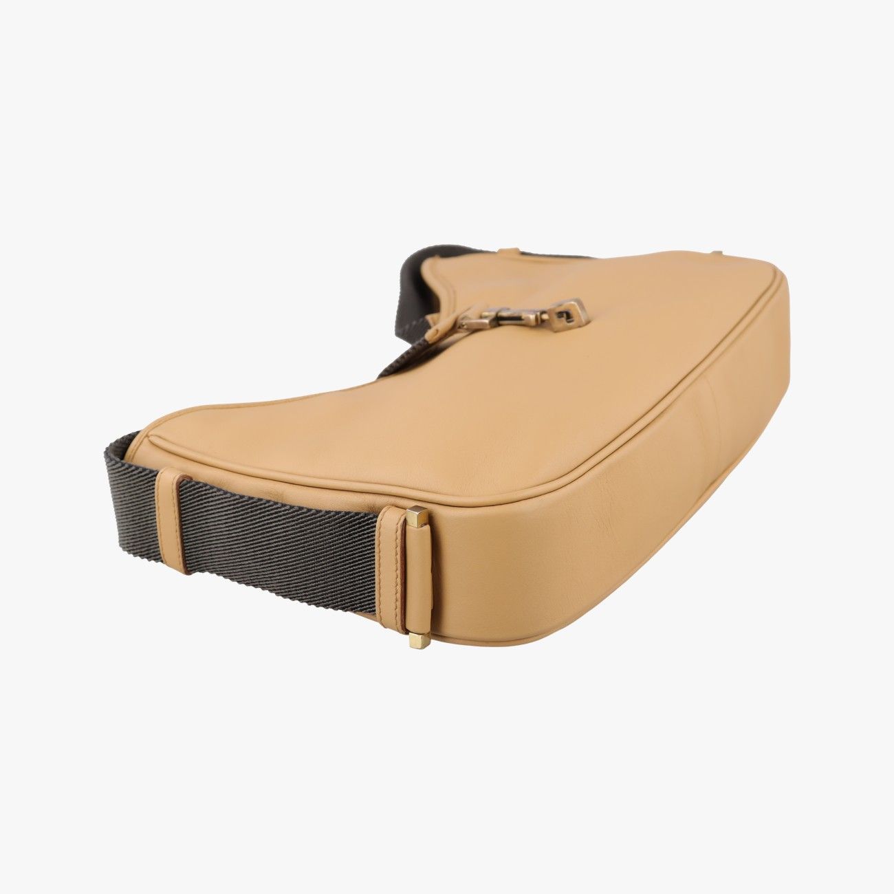 Gucci Perforated Jackie Camel Leather Handbag — view 5