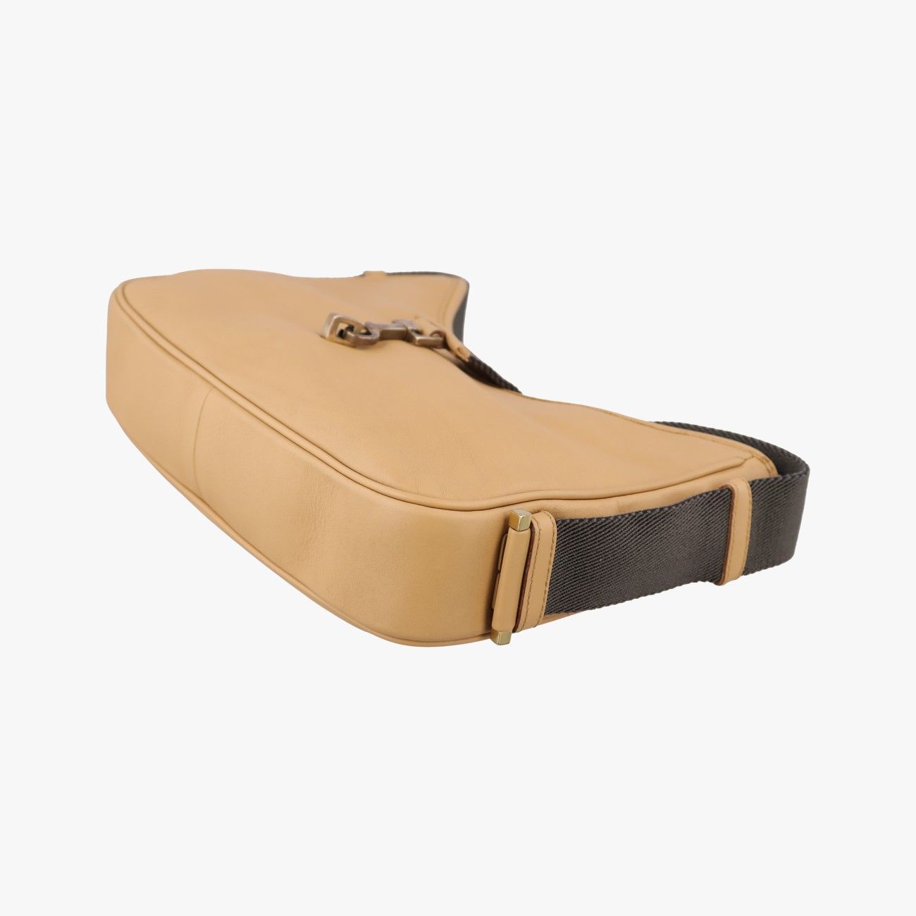 Gucci Perforated Jackie Camel Leather Handbag — view 4
