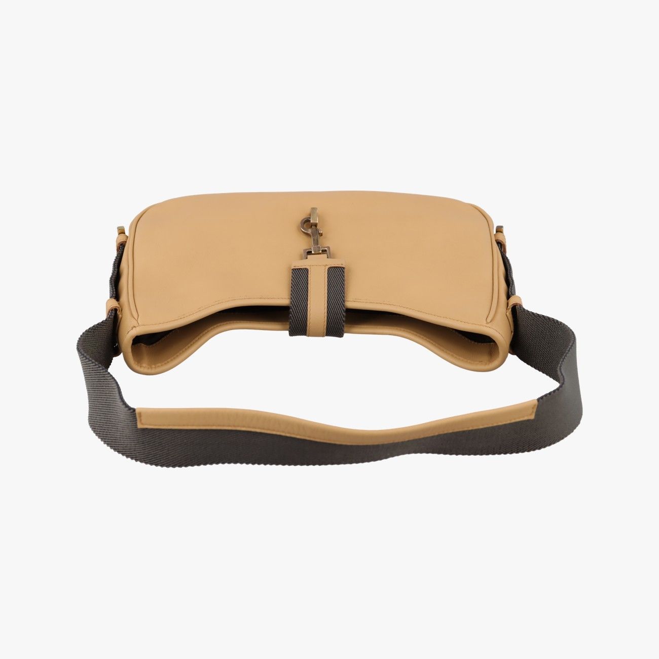 Gucci Perforated Jackie Camel Leather Handbag — view 8