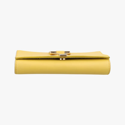 Saint Laurent Yves Laurenty Line Yellow Leather Messenger — view 3