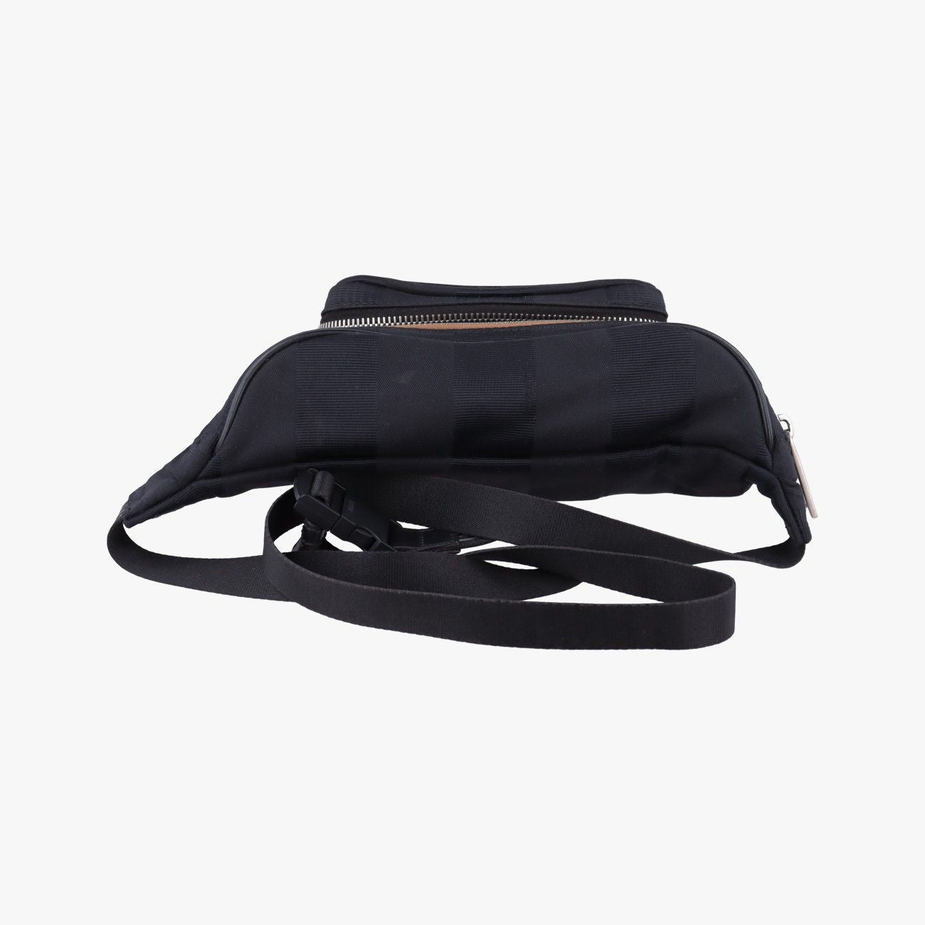 Fendi Pecan Amore Logo Black Canvas Handbag — view 8