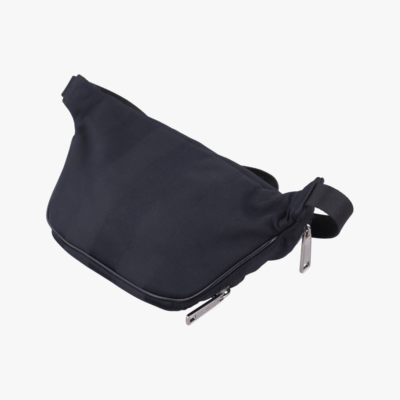 Fendi Pecan Amore Logo Black Canvas Handbag — view 6