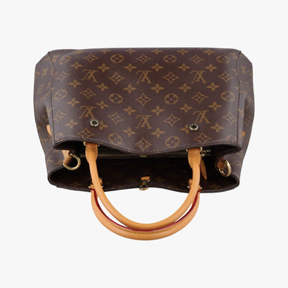 Louis Vuitton Montaigne MM Monogram Brown Canvas Messenger — view 8