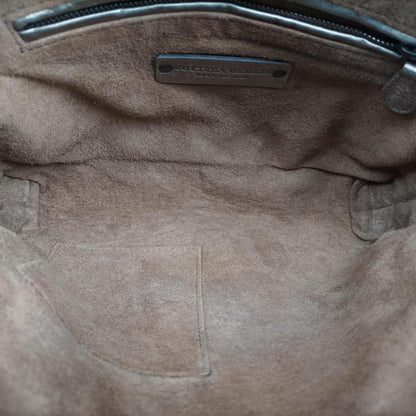 Bottega Veneta Nodini Intrecciato Silver Gray Lambskin Messenger — view 9