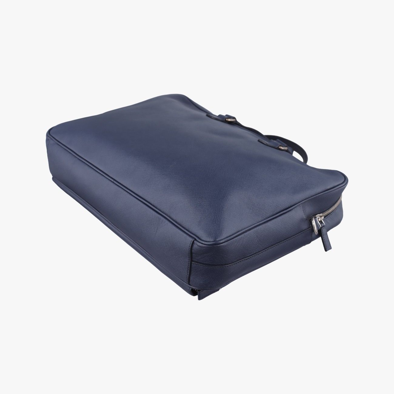 Prada Blue Black Saffiano Leather 164 7 Handbag — view 6