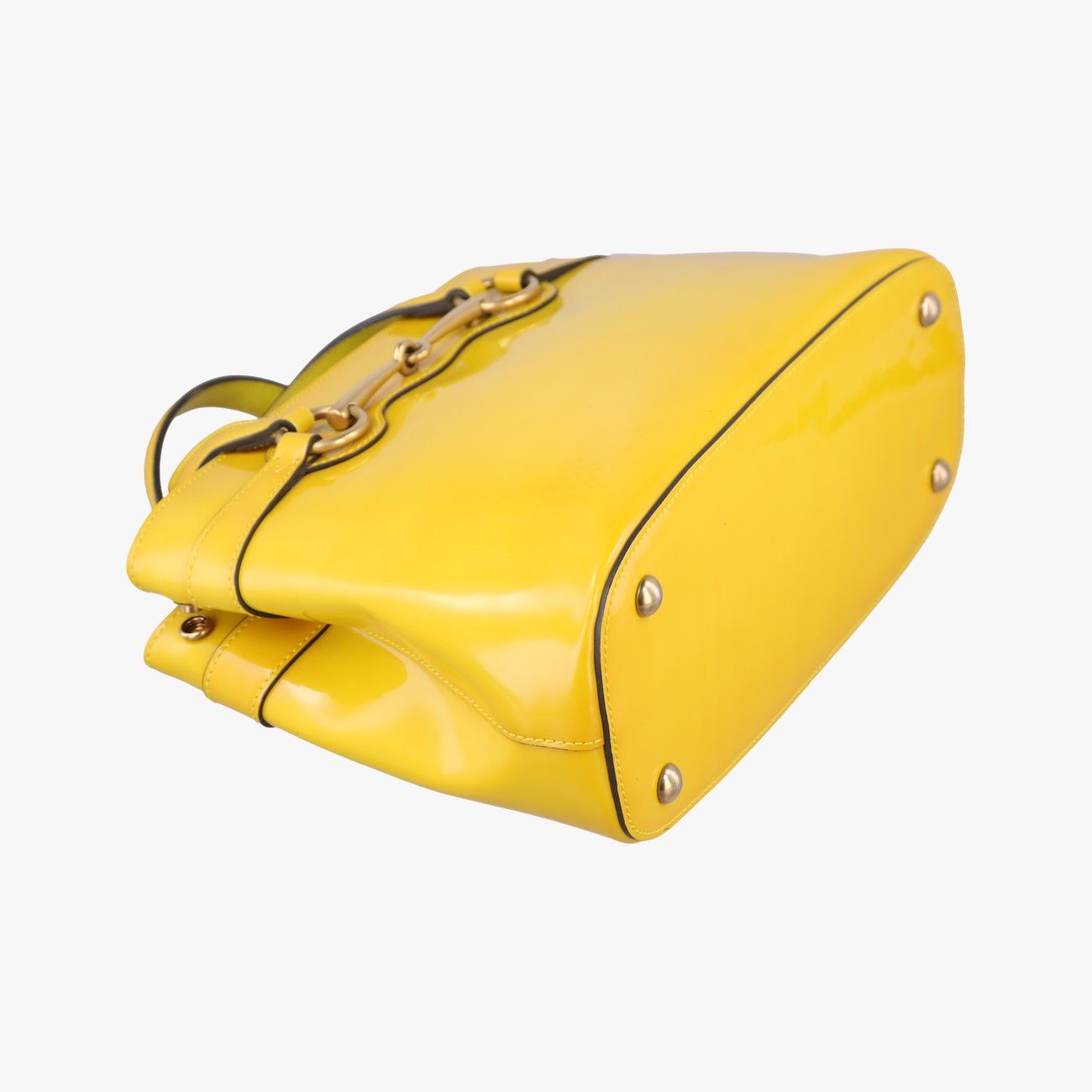 Gucci Bright Bit Yellow Patent Messenger — view 5