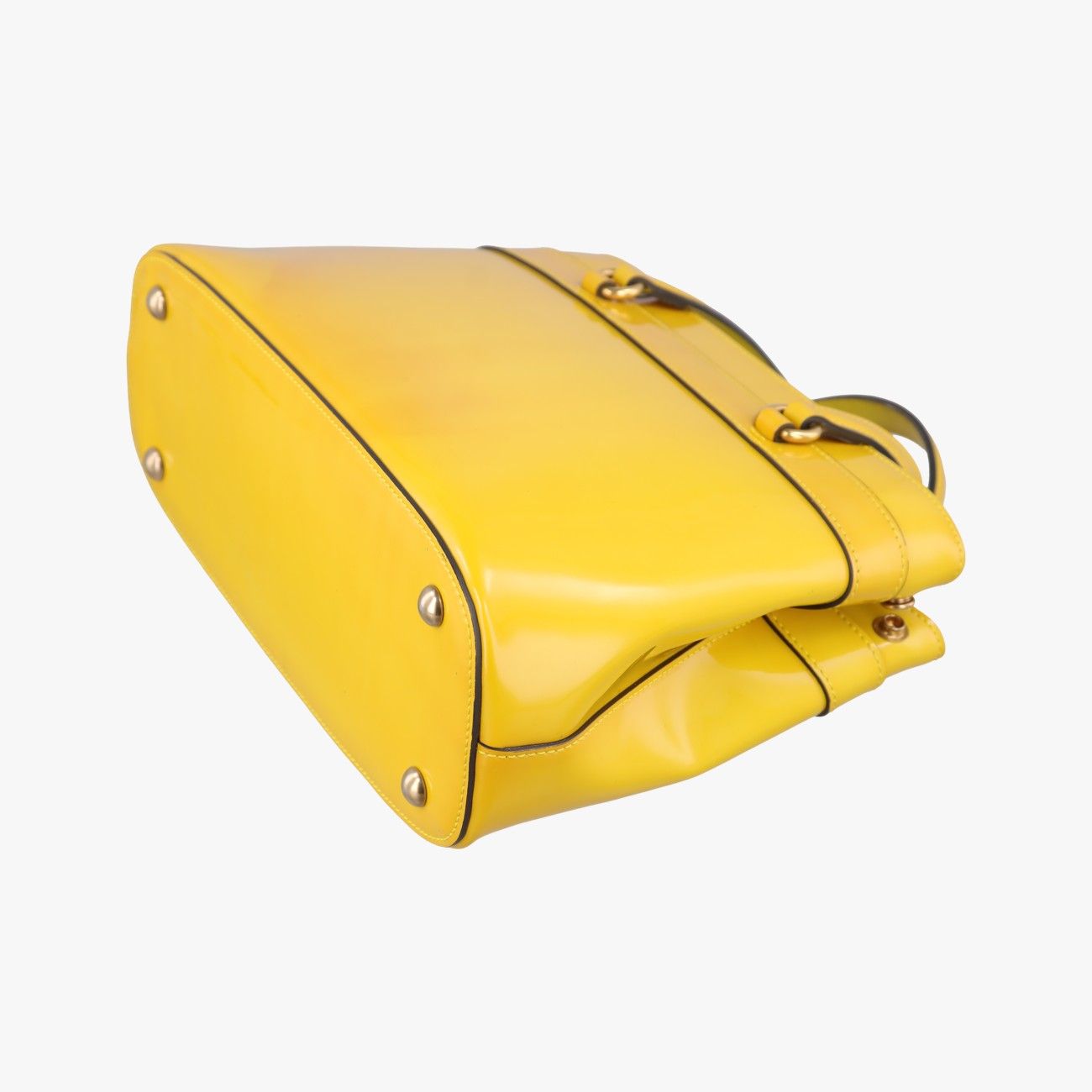 Gucci Bright Bit Yellow Patent Messenger — view 6