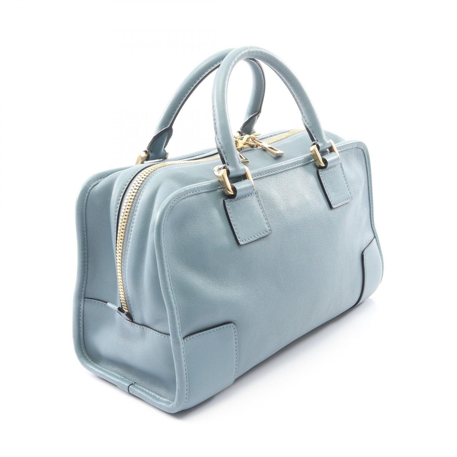 Loewe Handbag Amazona 28 2-Way Blue Gray Leather — view 2