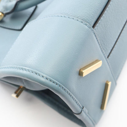 Loewe Handbag Amazona 28 2-Way Blue Gray Leather — view 5
