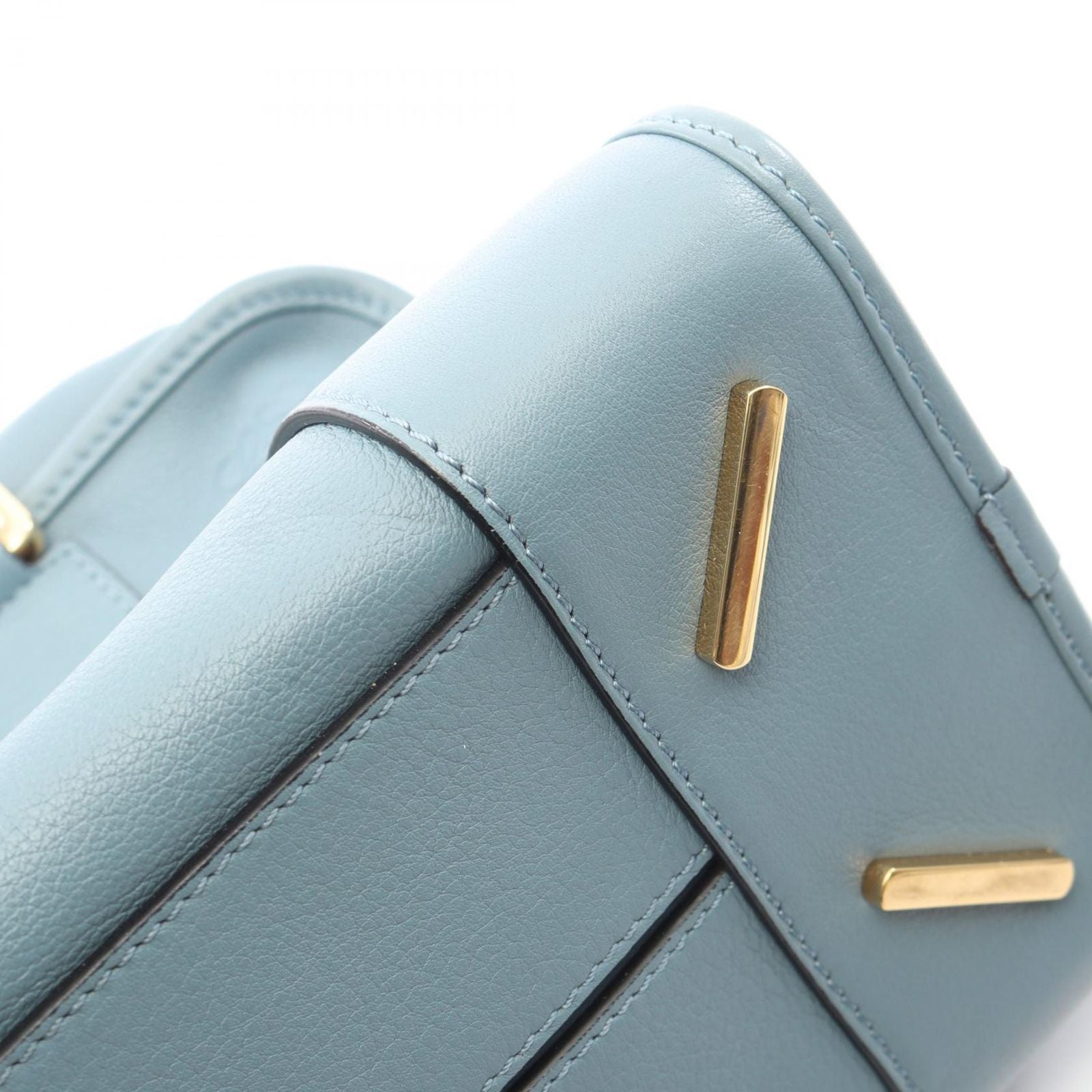 Loewe Handbag Amazona 28 2-Way Blue Gray Leather — view 8