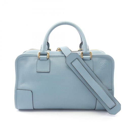 Loewe Handbag Amazona 28 2-Way Blue Gray Leather