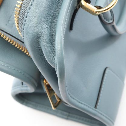 Loewe Handbag Amazona 28 2-Way Blue Gray Leather — view 7