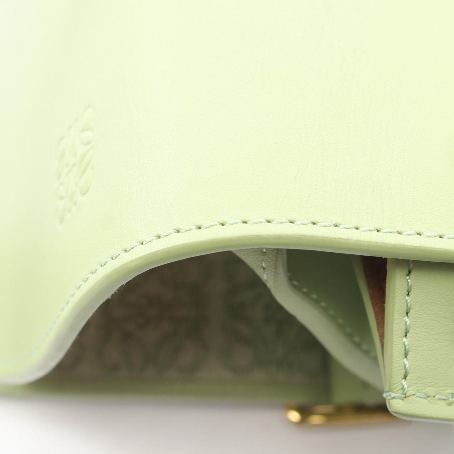 Loewe Shoulder Bag Gate Dual Mini Light Green Leather — view 6