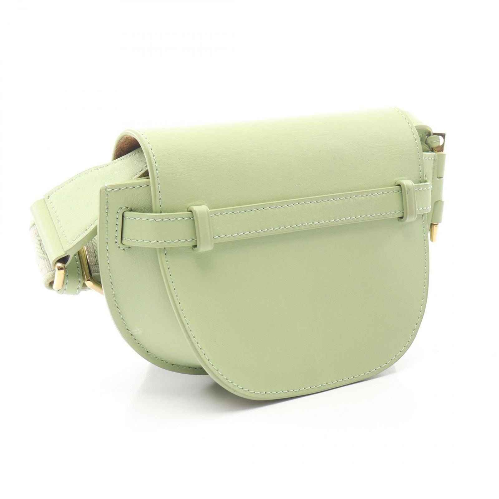 Loewe Shoulder Bag Gate Dual Mini Light Green Leather — view 2