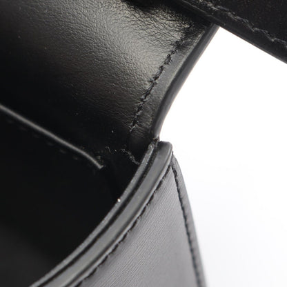 Celine Shoulder Bag Mini Claude Triomphe Black Leather — view 6