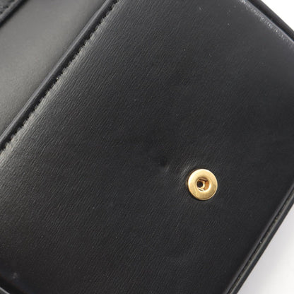 Celine Shoulder Bag Mini Claude Triomphe Black Leather — view 5