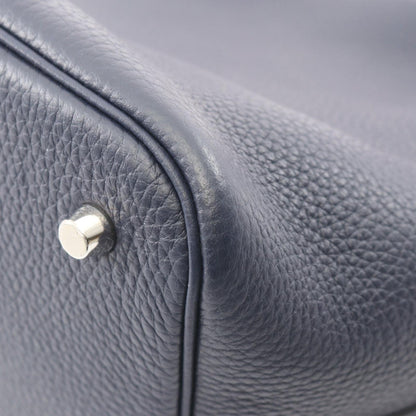 Hermes Handbag Picotin Lock MM Eclat Blue Nuit Rosepurple Leather — view 6