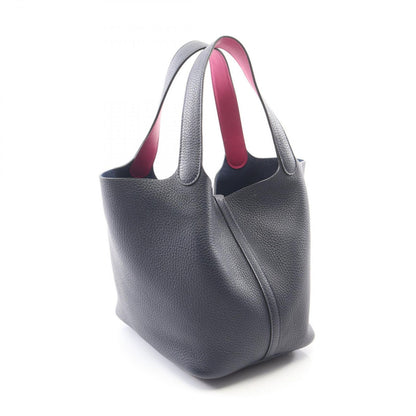 Hermes Handbag Picotin Lock MM Eclat Blue Nuit Rosepurple Leather — view 2