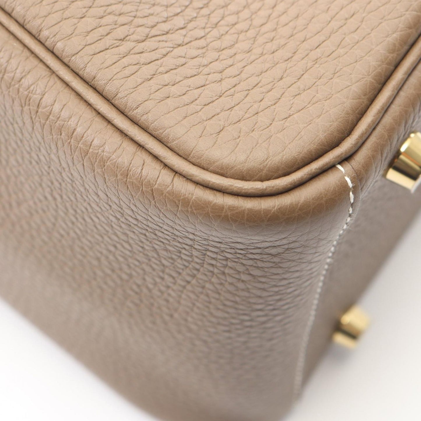 Hermes Shoulder Bag Lindy 26 Etoupe Leather — view 6