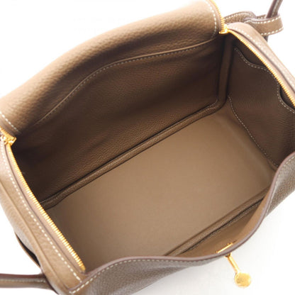 Hermes Shoulder Bag Lindy 26 Etoupe Leather — view 3