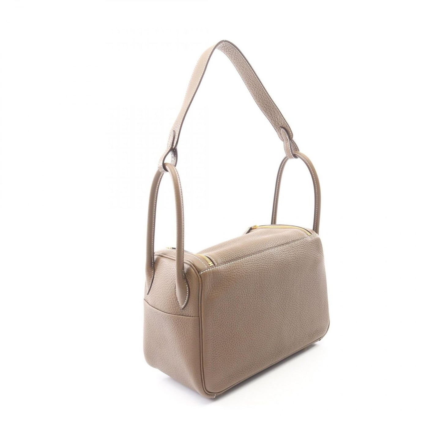 Hermes Shoulder Bag Lindy 26 Etoupe Leather — view 2