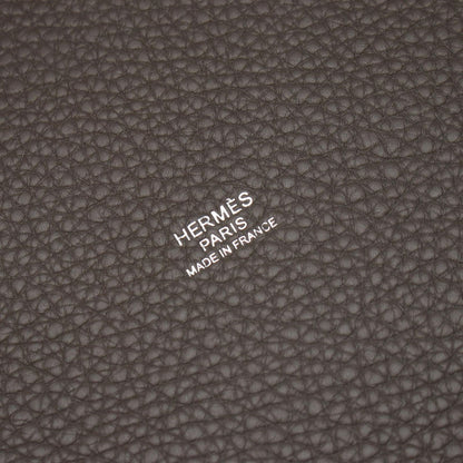 Hermes Handbag Picotin Lock MM Etain Leather — view 4