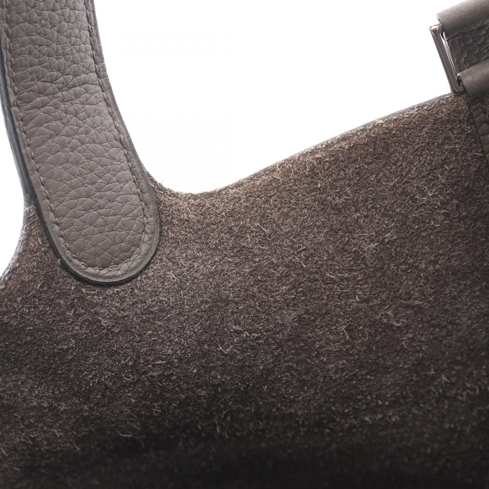 Hermes Handbag Picotin Lock MM Etain Leather — view 9