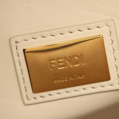 Fendi Handbag Peekaboo Regular Goods Mon Star Eye 2-Way Cream Black Leather — view 4