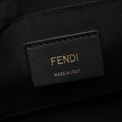 Fendi Shoulder Bag Cam Zucca Brown Black Canvas Leather — view 4