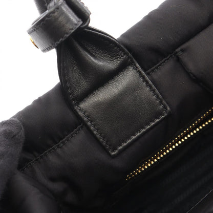 Prada Handbag Tessuto Bomber Ribbon 2-Way Black Nylon Leather — view 7