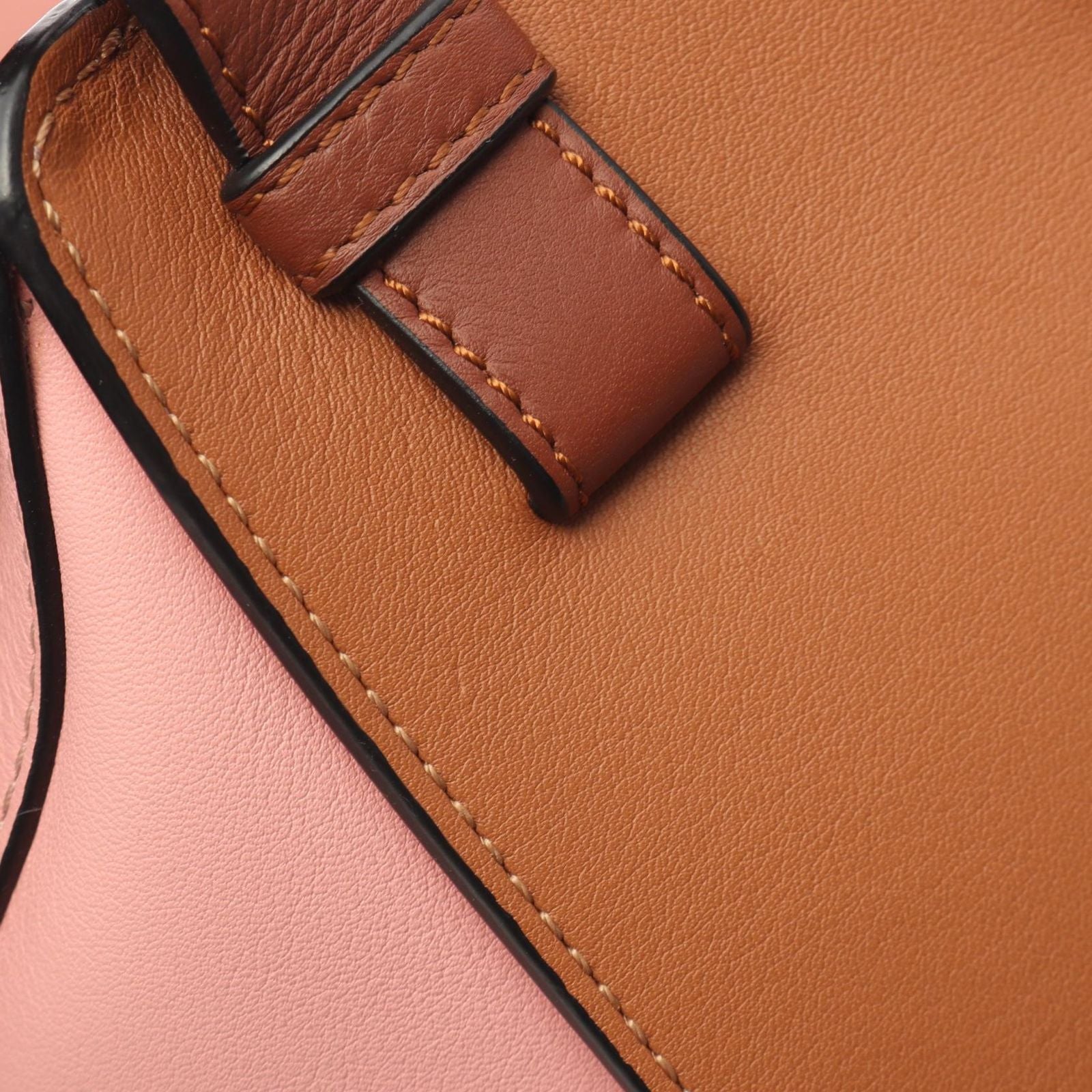 Loewe Handbag Hammock Small 2-Way Pink Brown Leather — view 7