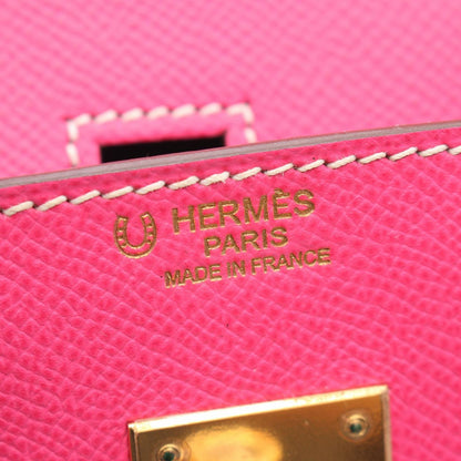 Hermes Handbag Birkin 30 Rose Tyrian Etoupe Leather — view 4