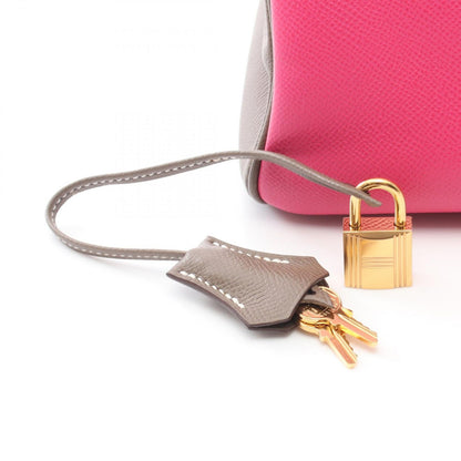Hermes Handbag Birkin 30 Rose Tyrian Etoupe Leather — view 6