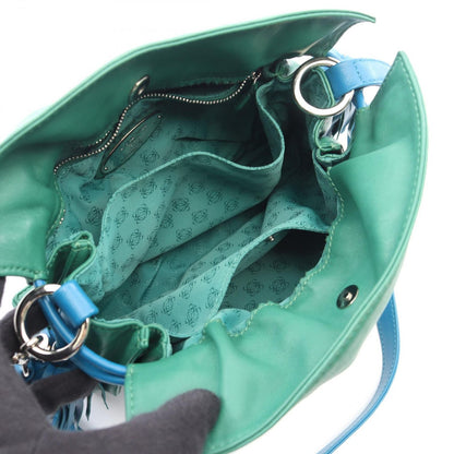 Loewe Shoulder Bag Flamenco 22 Tassel Green Blue Leather — view 3