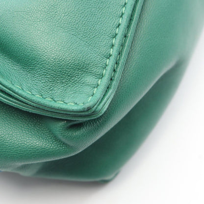 Loewe Shoulder Bag Flamenco 22 Tassel Green Blue Leather — view 5