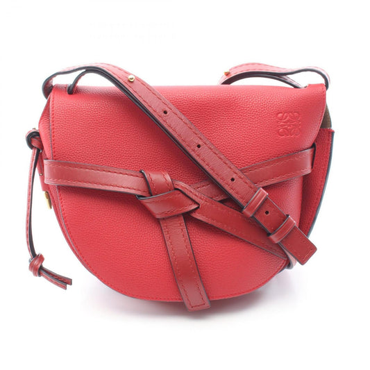 Loewe Shoulder Bag Gate Small Red Leather