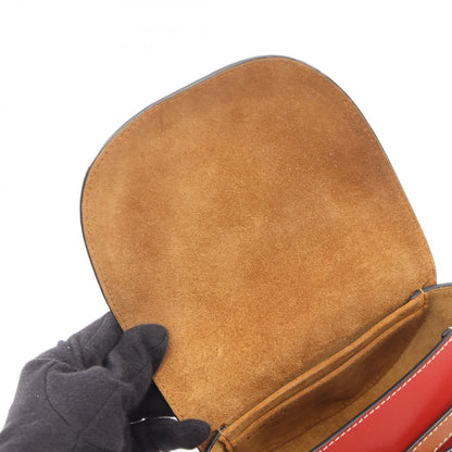 Loewe Shoulder Bag Gate Mini Wine Red Leather Dual — view 6