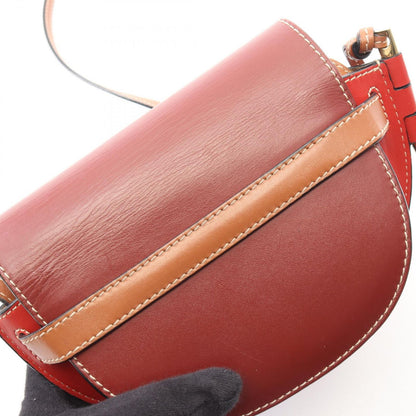 Loewe Shoulder Bag Gate Mini Wine Red Leather Dual — view 9
