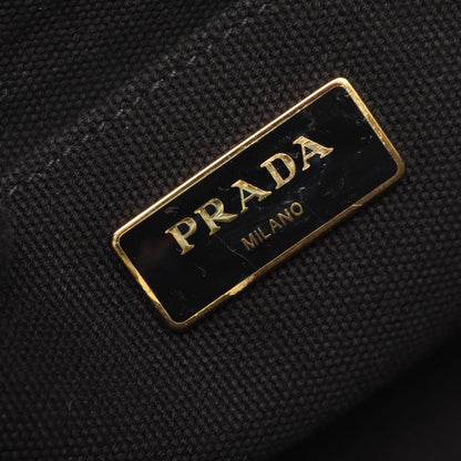 Prada Tote Canapa 2-Way Black Canvas — view 4