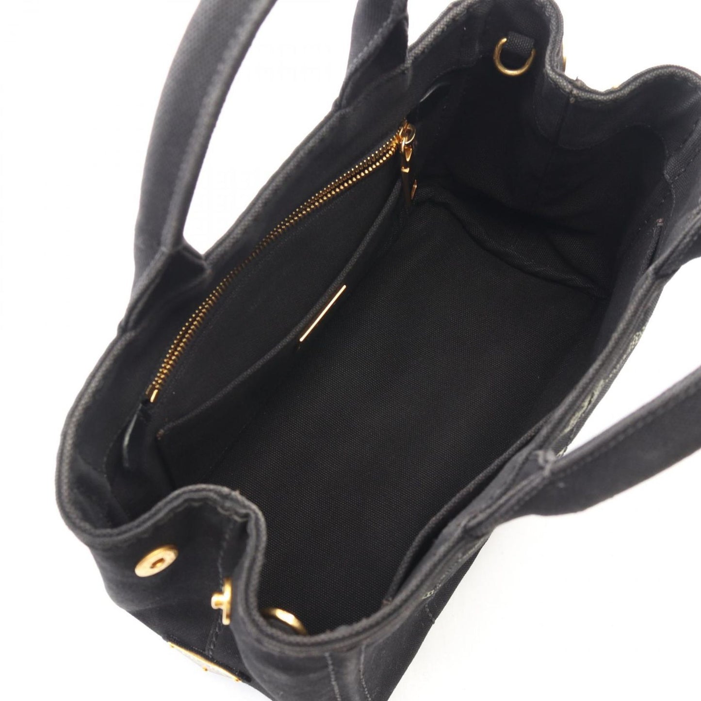 Prada Tote Canapa 2-Way Black Canvas — view 3