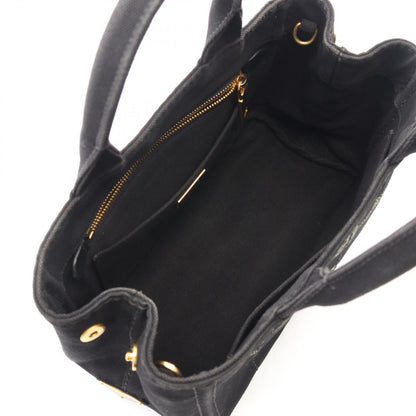Prada Tote Canapa 2-Way Black Canvas — view 3
