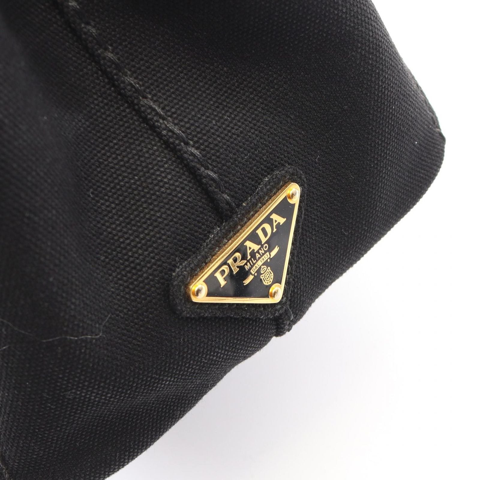 Prada Tote Canapa 2-Way Black Canvas — view 5
