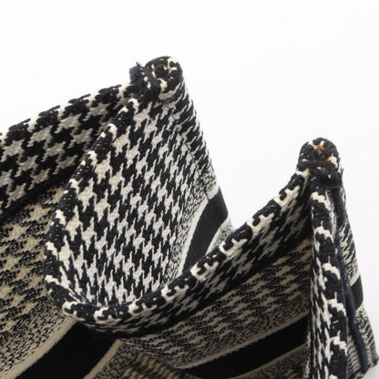 Dior Tote Book Houndstooth Black White Canvas — view 9