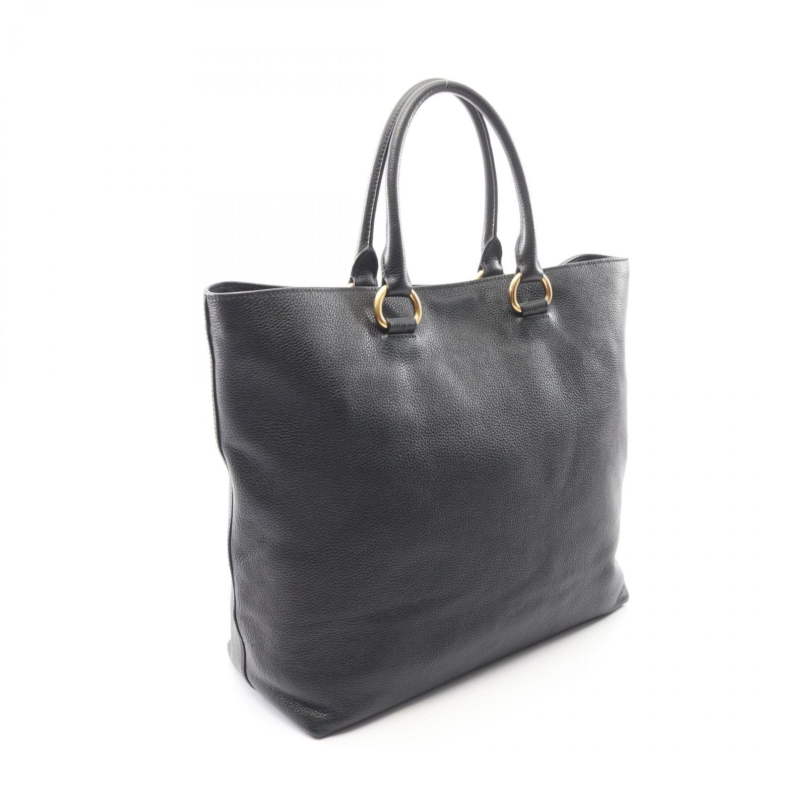 Prada Tote Vitello Phenix 2-Way Black Leather Phoenix — view 2