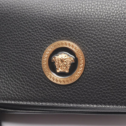 Versace Shoulder Bag Medusa Black Leather Flap — view 6